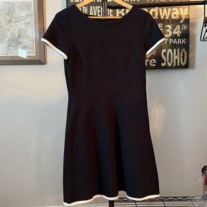 JCrew Navy dress with white trim